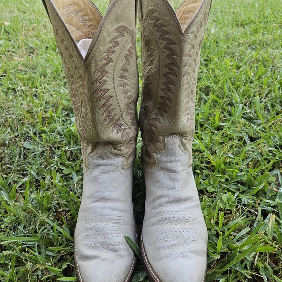 Justin Western Cowboy Boots exotic Elephant - Picture 10 of 10